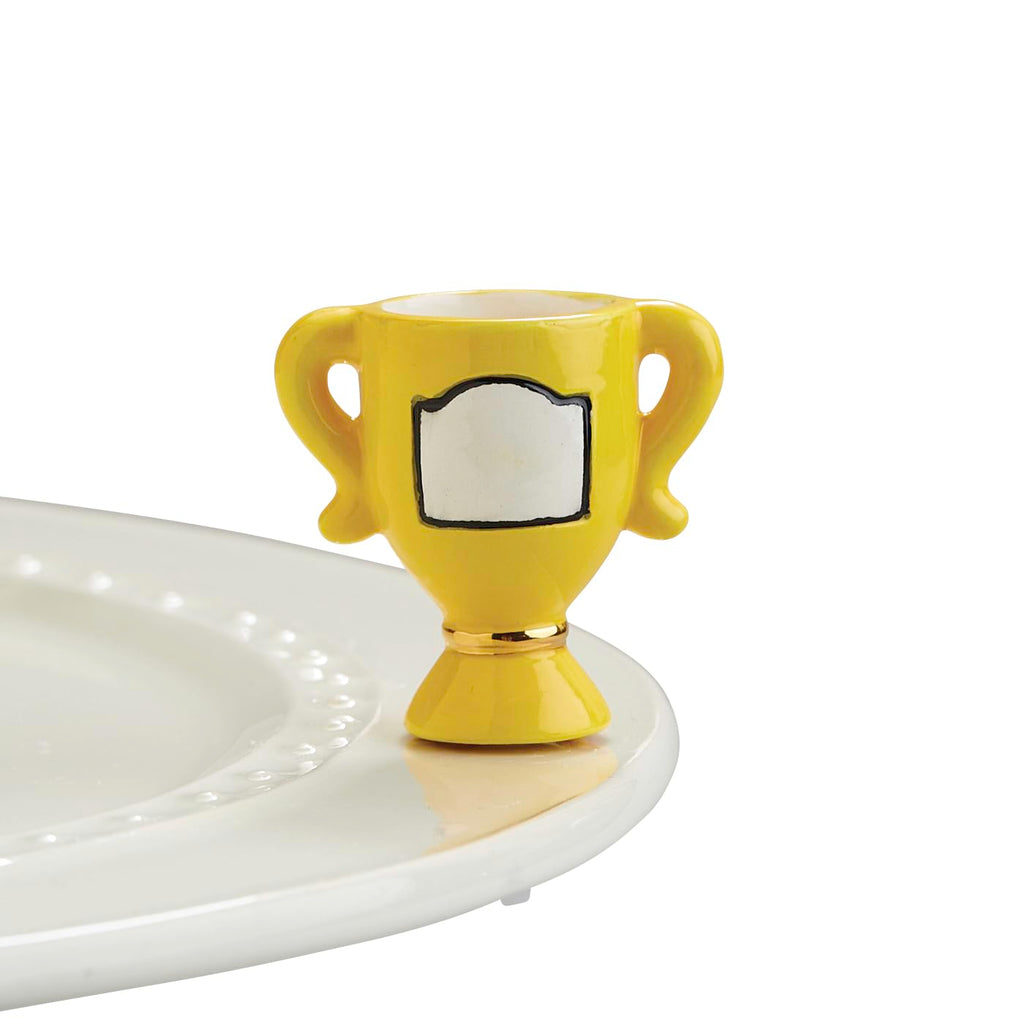 Nora Fleming Winner, Winner (Trophy) A275 - Hand-Painted Ceramic Unique Décor - Summer Minis for The Home and Office