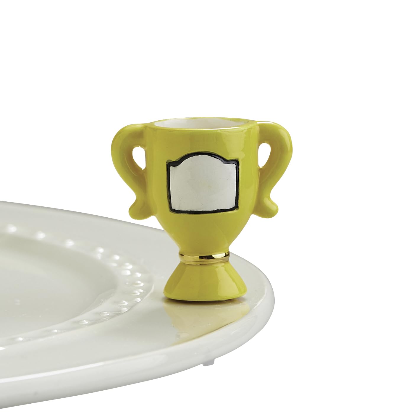 Nora Fleming Winner, Winner (Trophy) A275 - Hand-Painted Ceramic Unique Décor - Summer Minis for The Home and Office