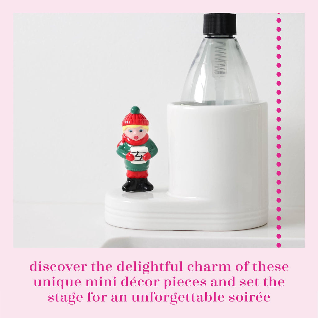 Nora Fleming FA-La-La (Caroler) - Hand-Painted Ceramic Christmas Decor - Winter Minis for The Home and Office