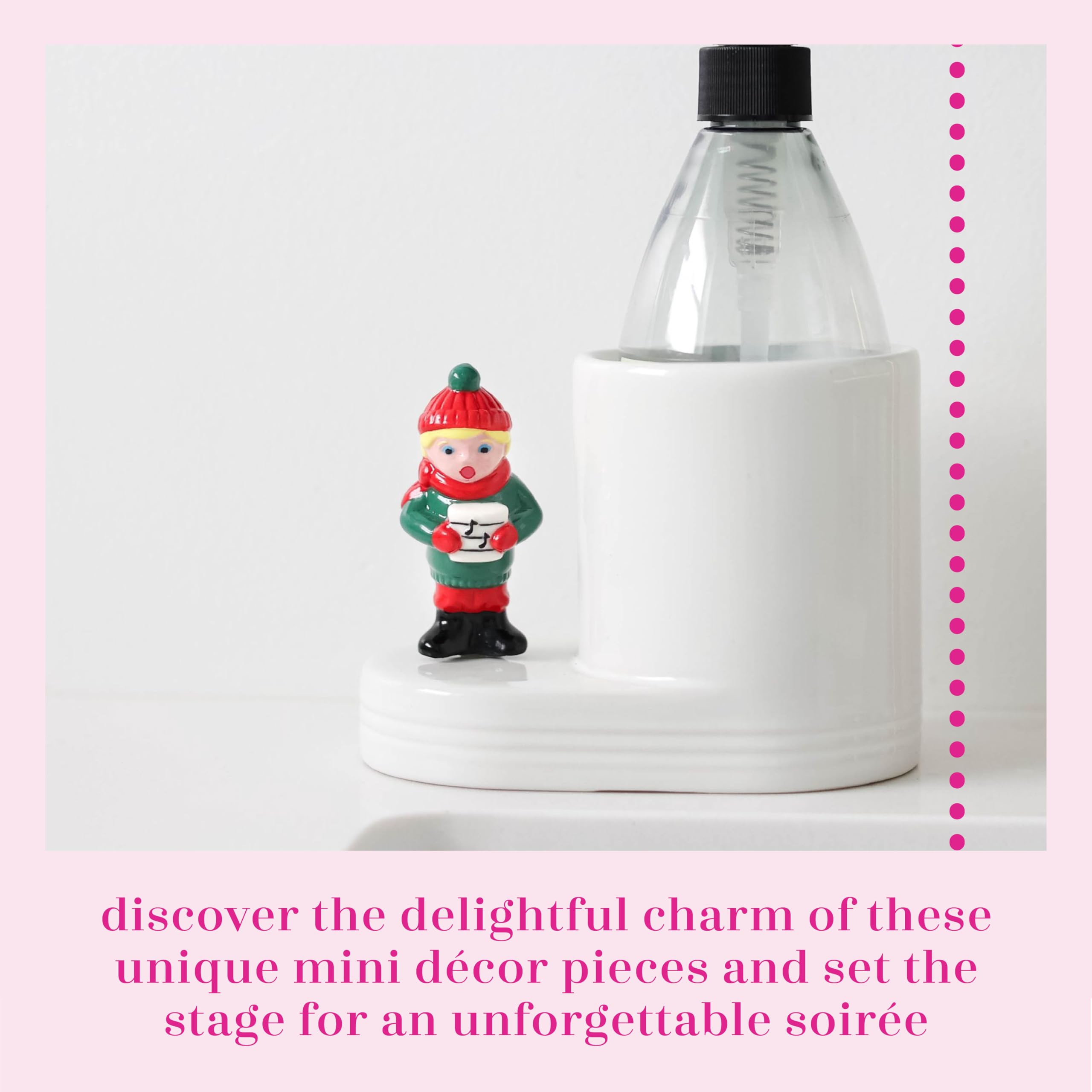 Nora Fleming FA-La-La (Caroler) - Hand-Painted Ceramic Christmas Decor - Winter Minis for The Home and Office