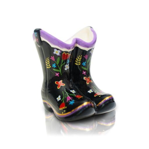 Nora Fleming so bootiful (Western Boots) A401 - Hand-Painted Ceramic Holiday Décor - Spring Minis for The Home and Office