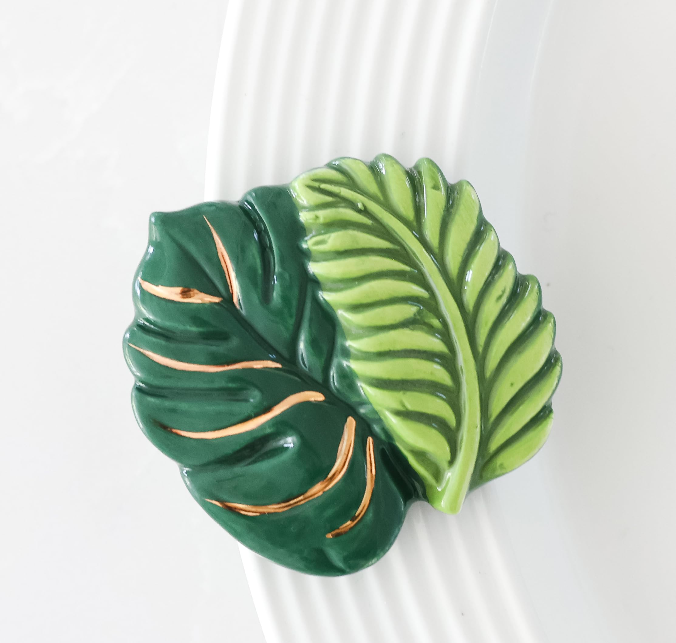 nora fleming best ferns forever (fern leaf) A278 - Hand-Painted Ceramic Holiday Décor - Spring Minis for the Home and Office